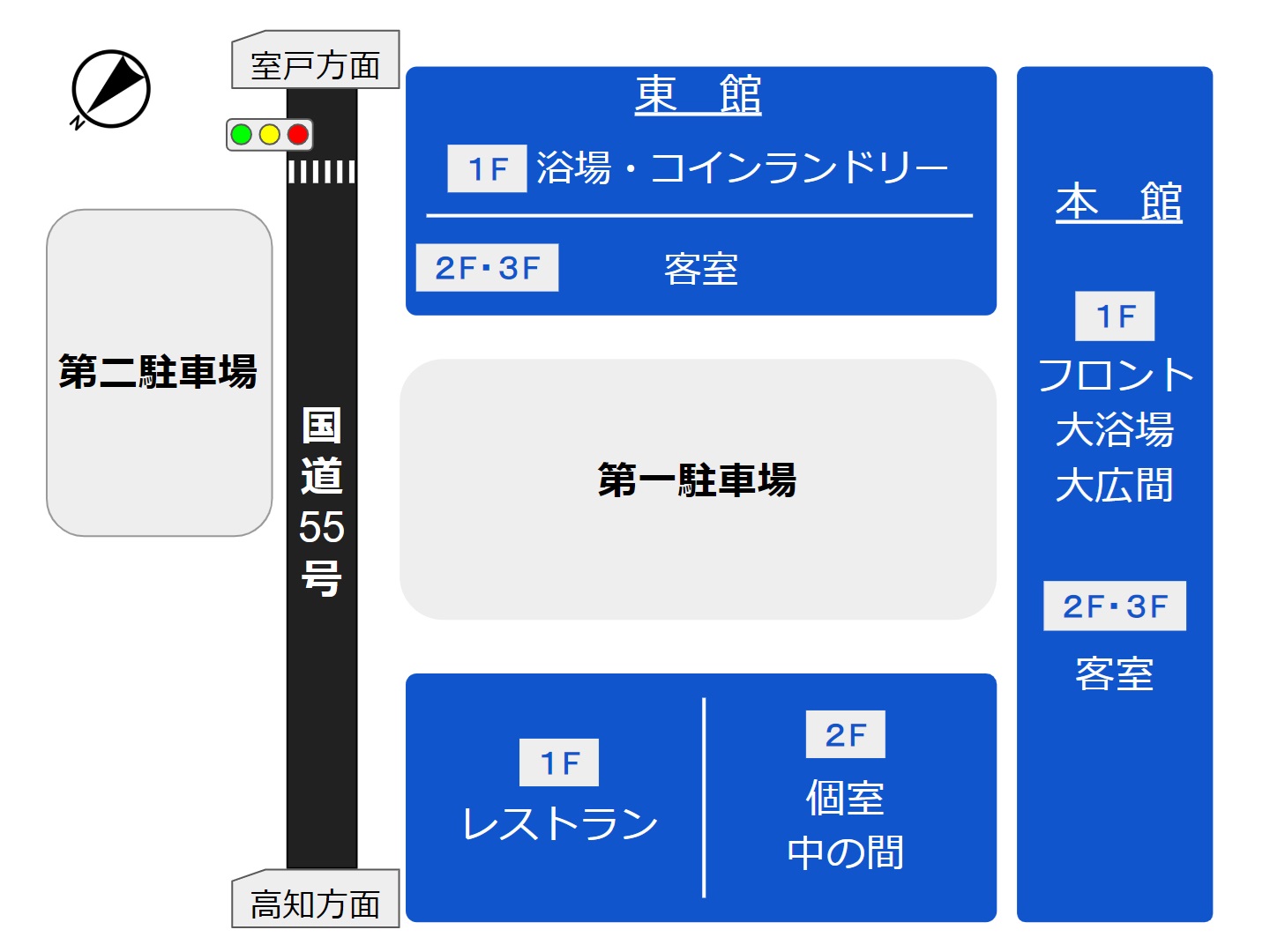 施設の全体図